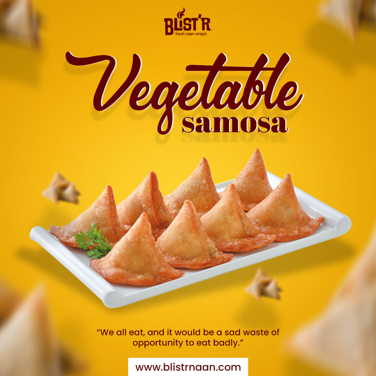 Delicious Vegetable Samosa At Blist’r